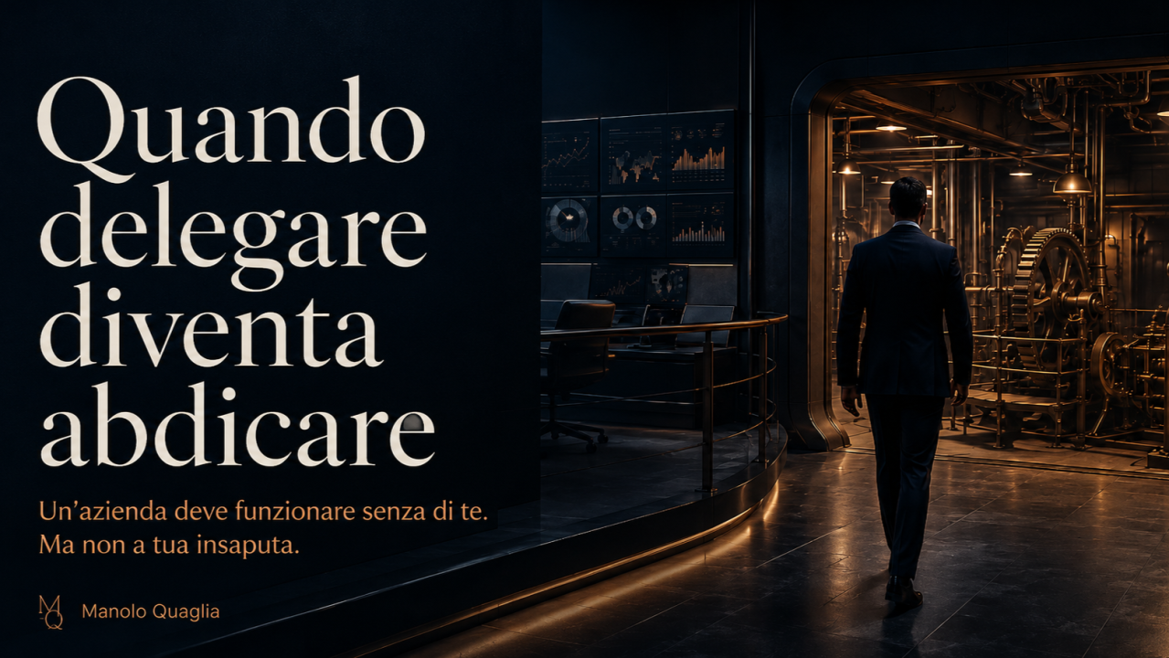Quando delegare diventa abdicare